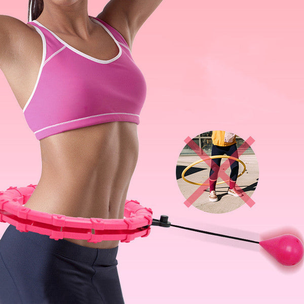 Sports Fitness Hula Hoop Exercise Ring, 24 knots, Fitness Equipment for Women & Beginners, 3 Color Variety